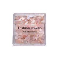 Fantaisie Rose Naturel Coquillage Tranches Aurora Bleu Coquille Irrégulière Petit Gravier Conception Nail Flakes Déco