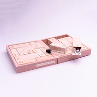 Boîte de calendrier de l'avent pour femmes, emballage cadeau de luxe personnalisé, vide, pour la beauté et le maquillage, Noël, 7/12/24/25 jours
