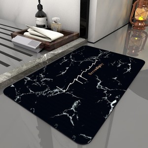 Schnellt rocknend Leicht zu reinigen Wasser absorbieren der Bad teppich Marmor Bade matte Gummi Anti-Rutsch-Bade matten - Product Image 1