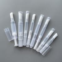 Conteneur Cosmétique Vide Transparent de Haute Qualité, Prix Usine, 1ml 2ml 3ml 4ml, Emballage en Plastique avec Étiquetage Rotatif, Vente en Gros, 100 Pièces