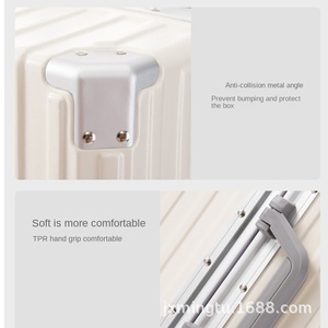 High-value Fashionable 24-inch Neoprene Luggage Aluminum Frame 4-wheel Spinner TSA Lock Waterproof Large Capacity Travel <strong>Trolley</strong> - Product Image 3
