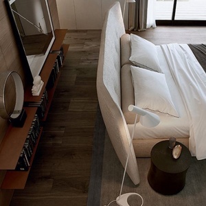 Độc Đáo Bắc Âu Tối Giản Thiết Kế Da Vua Kích Thước Giường Đôi Khung Đám Mây Tufted Giường Đôi Phong Cách Nền Tảng Giường - Product Image 5