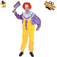 Costumes de Clown pour hommes adultes, livraison gratuite, déguisement d'halloween, effrayant, Clown maléfique, fête, vente en gros