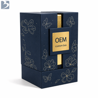 Caja de Regalo de Papel Rígido con Logotipo Personalizado, Laminación Mate y Grabado en Relieve para un Elegante Empaque de Marca para Botellas de Perfume de Aceite Esencial de Oud