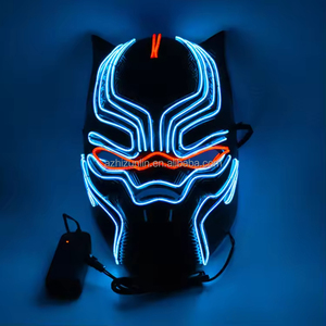 Máscara Facial LED de 10 Colores Zhizunlin, Máscara de <span class=keywords><strong>Pantera</strong></span> Brillante para Cómics y Películas, Máscaras Personalizadas para Fiestas de Halloween, Multimodo Intermitente - Product Image 2