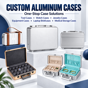 <span class=keywords><strong>Boîte</strong></span> <span class=keywords><strong>à</strong></span> <span class=keywords><strong>outils</strong></span> miniature en aluminium de haute qualité avec personnalisation OEM/ODM, indice de protection IP67 et antichoc, pour le rangement et l'organisation des montres. - Product Image 5