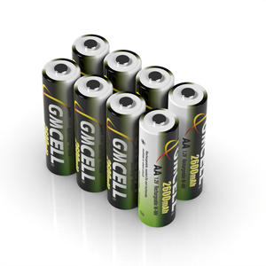 Paquete GMCELL de <span class=keywords><strong>8</strong></span> baterías recargables Ni-MH de alta capacidad <span class=keywords><strong>AA</strong></span> 2600mAh 1,2 V para electrónica de consumo y juguetes - Product Image 1
