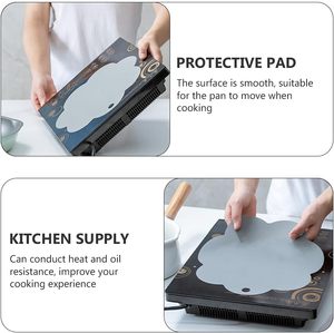 Factory Supplier Customized Anti-scratch Heat Resistant Nonslip <b>Silicone</b> Induction Hob Protector Liner Mat - Product Image 3