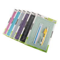 Ensemble de couteaux de découpe A5 pour artisanat, tapis de découpe A5, règle en aluminium