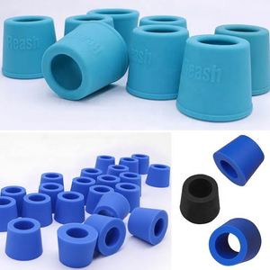 Bouchons en caoutchouc silicone bleu, forme conique moulée, joints pour accessoires de chicha, pièces de rechange - Product Image 2