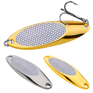 Cuillère de pêche à la truite en argent et or 3g 7g 10g 14g 18g 21g 28g 32g 35g 40g 50g 60g Leurres de pêche en métal - Product Image 1