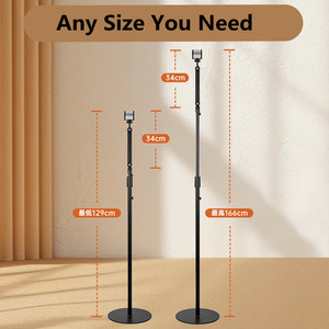 <span class=keywords><strong>Support</strong></span> de <span class=keywords><strong>tablette</strong></span> universel rotatif à 360 degrés en acier inoxydable, <span class=keywords><strong>support</strong></span> de téléphone réglable, <span class=keywords><strong>support</strong></span> de sèche-cheveux, bras flexible long - Product Image 3