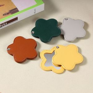 PU <b>Stars</b> Rotating Small <b>Mirror</b> Makeup Compact <b>Mirror</b> Portable Folding <b>Mirror</b> Travel Convenient Business Gift for Girls - Product Image 3