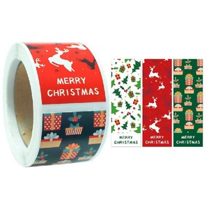 Étiquettes autocollantes personnalisées créatives en bande longue pour Noël 2026, ODM/OEM, pour emballages cadeaux de Noël - Product Image 2