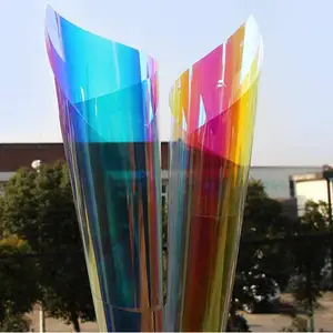 ZT建物装飾フィルムカラフルな虹色の装飾ステンドグラス窓フィルムメーカー