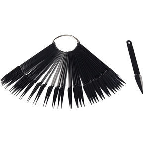 Nuancier de couleurs pour vernis à ongles longs stiletto, faux ongles d'entraînement, pointes pour nail art, nuancier de couleurs pour gel UV, carte de présentation pour manucure en salon - Product Image 6