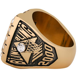 Anillo de Campeonato de los Lakers de la NBA de 2000 de Shaquille <span class=keywords><strong>O</strong></span>'<span class=keywords><strong>Neal</strong></span>, Joyería de Moda Exquisita, Anillo Conmemorativo Deportivo, Directo de Fábrica - Product Image 5