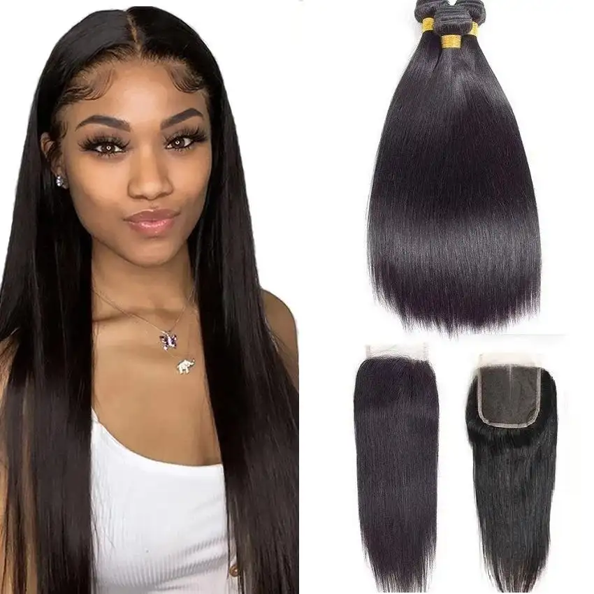 Peruvian Human Hair Extensions Vendor 32 34 36 38 40 Raw Indian Hair Double Weft Bundles Cuticle Aligned Virgin Remy Hair Weave