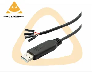 USB to TTL 솔질 기계 프로그래밍 케이블 FTDI232 칩 산업용 TTL-232R-WEUSB-DuPont 4P 1.8m