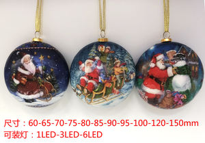 Breloque personnalisable Père Noël vintage - Pendentif décoratif pour sapin de Noël et décoration festive de la maison - Product Image 4