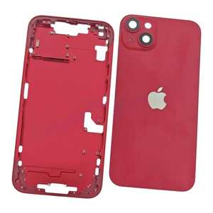 Châssis intermédiaire avec coque arrière pour iPhone 14 Plus rouge - Product Image 1