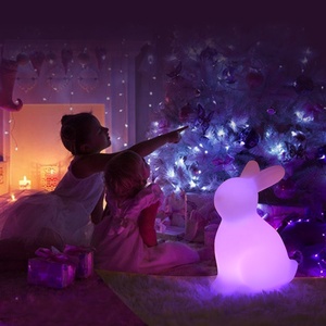 Chất Lượng Cao Bunny Bé Thỏ LED Đèn Ban Đêm Trẻ Em Đèn Động Vật Hình Thỏ Đèn Bàn Cho Trẻ Em Phòng Ngủ Trang Trí Quà Tặng - Product Image 2
