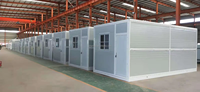 Maison conteneur pliable à 2 étages, hôtel conteneur modulaire préfabriqué avec balcon, hébergement portable pour camping et complexe hôtelier