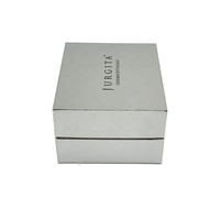 Boîte cadeau magnétique en carton rigide avec insert en mousse, pour produits cosmétiques de luxe personnalisés (crème pour les yeux et crème pour le visage), fabriquée à partir de matériaux recyclés