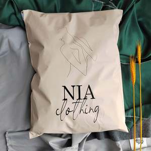 Sac de livraison en amidon de maïs, sac en plastique imperméable pour coursier, expédition, envoi postal, sacs recyclés en polyéthylène pour t-shirt - Product Image 2