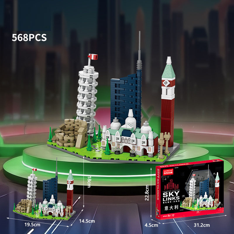 8785-5 Skyline Italie 568 pièces, boîte couleur chinoise, 24/boîte