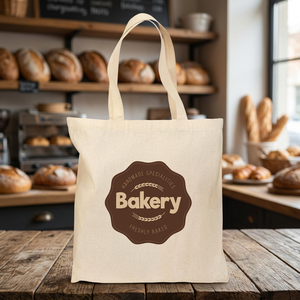 Bolsa de Tela de Algodón Personalizada con Asas en Contraste y Costuras Reforzadas, Personalización con Impresión Serigrafiada para su Logotipo - Product Image 3