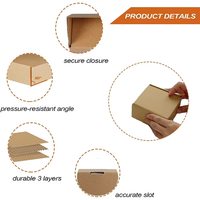 Boîte d'emballage en papier pour envoi postal avec logo personnalisé, vente en gros, couleur recyclée, carton ondulé kraft brun, boîte d'expédition en papier pour envoi postal