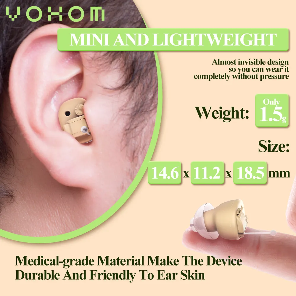 Trợ thính kỹ thuật số vật tư y tế alat bantu dengar headphone audiofon Tai nghe Earbuds mini Bộ khuếch đại thính giác