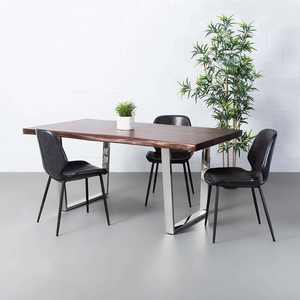 على شكل حرف U شبه منحرف على شكل X غير قابل للصدأ ، قاعدة طاولة ، إطار طاولة مصنوع من المعدن للطاولة - Product Image 6