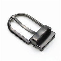 Accessoires de ceinture pour homme : Boucle rotative à ardillon 3.0 large en alliage de zinc 30 mm noir canon avec clip de fixation