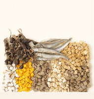 Bandes d'os cru à ingrédient unique Poisson multi-printemps Formule sans grains protéinés Friandises lyophilisées