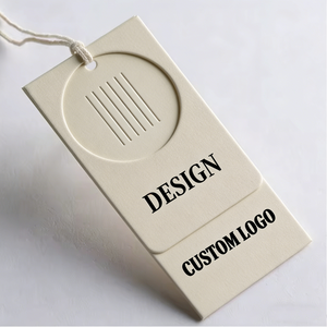 Étiquette de suspension personnalisée de luxe avec logo, estampage à chaud doré, étiquettes de marque durables, personnalisation haut de gamme, étiquette de suspension de marque - Product Image 1