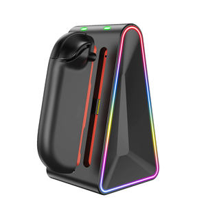 Ensemble de charge pour 2 Joy-Cons N-<span class=keywords><strong>Switch</strong></span>, <span class=keywords><strong>4</strong></span> en 1, noir, matériau ABS, accessoires pour console de jeu portable - Product Image 6