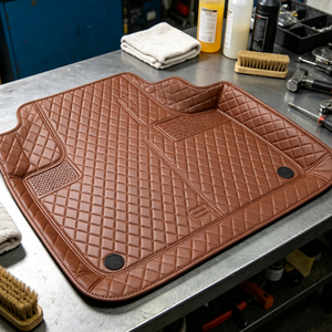 Nouvelle conception <span class=keywords><strong>2022</strong></span>, ensemble complet de 3 pièces, antidérapant, rouge, simple couche, épaisseur 18 mm, tapis de sol de voiture Ecosport Santa Fe Wrangler - Product Image 2