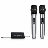 JINJUE JUX330 Harga Pabrik Mikrofon Genggam Dinamis Nirkabel 2.4G Berbahan Logam untuk Pengajaran, Konferensi, Gereja, Luar Ruangan, Dalam Ruangan, Grosir