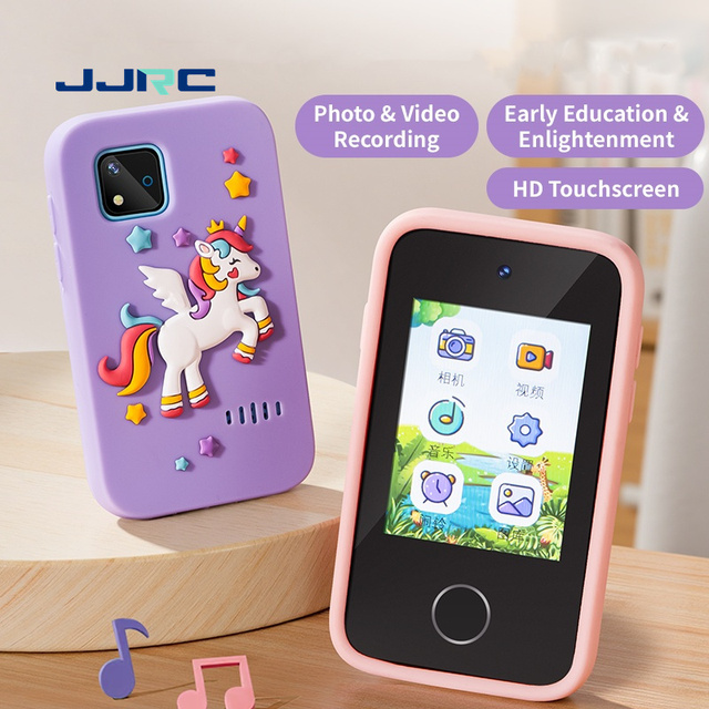 JJRC V33 Kids Smart Phone Toys for Girls Boys Touchscreen HD Dual Camera MP3 Player Learning Birthday Gifts