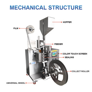 Machine de remplissage et d'emballage verticale automatique pour sachets jumeaux de 0,5g et 1g, idéale pour les condiments alimentaires (piment) - Product Image 3