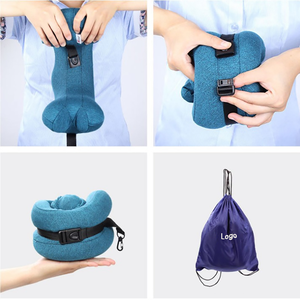 Oreiller de <span class=keywords><strong>voyage</strong></span> cervical portable en mousse à mémoire de forme en forme de U, protection de <span class=keywords><strong>la</strong></span> colonne vertébrale, housse amovible douce, étiquette <span class=keywords><strong>et</strong></span> logo personnalisés, lavable - Product Image 6
