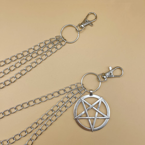 แฟชั่นโซ่คาดเอวโลหะรูปดาวห้าแฉกสไตล์พังก์หลายชั้นโลหะผสมสังกะสีสวมใส่สบายๆสำหรับผู้ชายและผู้หญิง - Product Image 3