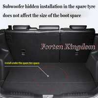Subwoofer universel 18 pouces pour pneu de secours de voiture, amplificateur audio professionnel, haut-parleur de basses alimenté 12V DC pour extérieur de voiture