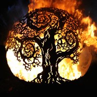 Boules de feu en acier Corten pour jardin Boules de feu en métal Boule de feu Décoration extérieure