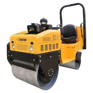 Factory price Manufacturer Supplier Mini Roller Double Drum Vibrator 1.5T Road Roller