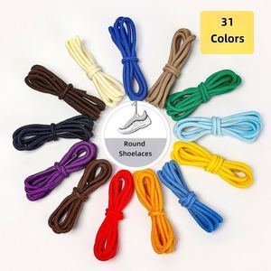 เชือกผูกรองเท้าแบบกลม คุณภาพสูง ขนาด 16D หนา 4 มม. ความยาว 50-200 ซม. มี 31 สี ตัวอย่างฟรี สำหรับรองเท้าบูท - Product Image 1