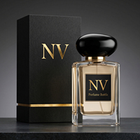 Flacon de parfum rectangulaire en verre de luxe avec boîte 30ml 50ml 100ml Emballage cosmétique de luxe Logo personnalisé OEM ODM Fournisseur en gros