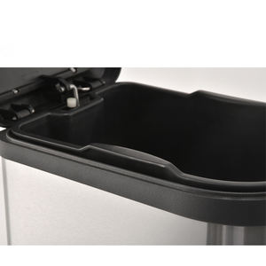 Poubelle en acier inoxydable à commande au <span class=keywords><strong>pied</strong></span> avec revêtement intérieur en plastique pour une gestion pratique des déchets - Product Image 3